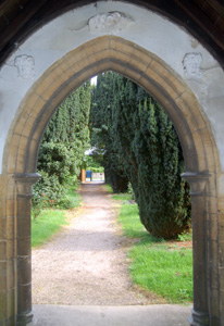 View from the north door August 2009